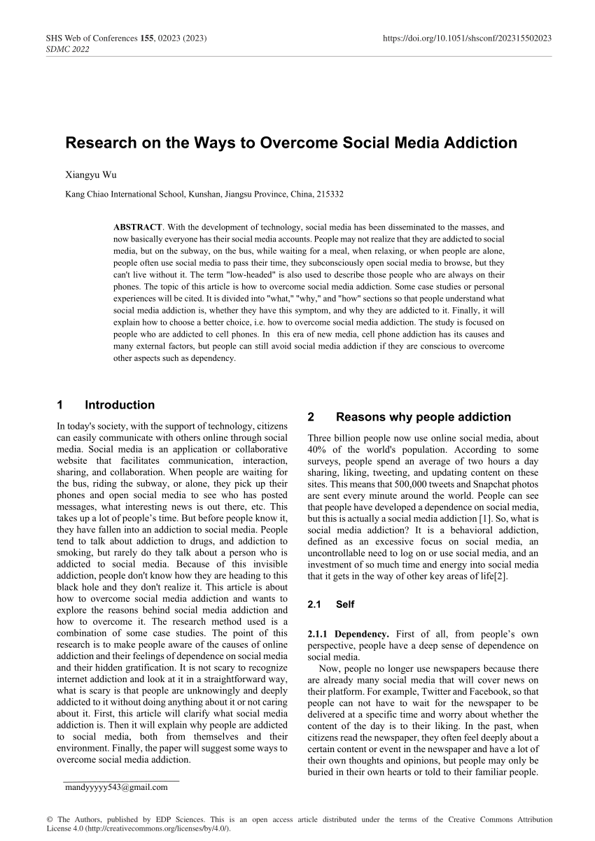 literature review about social media addiction