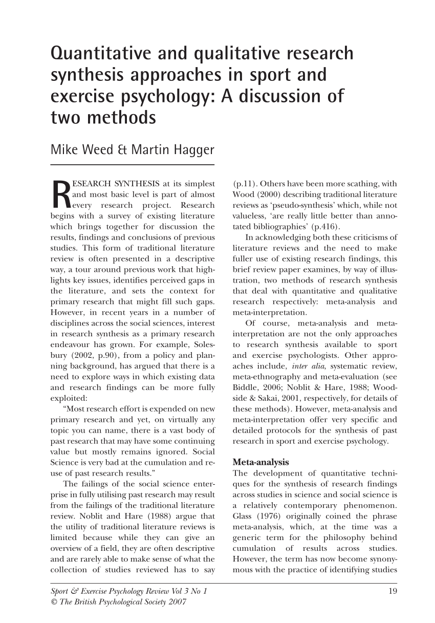 qualitative research in sport exercise and health impact factor