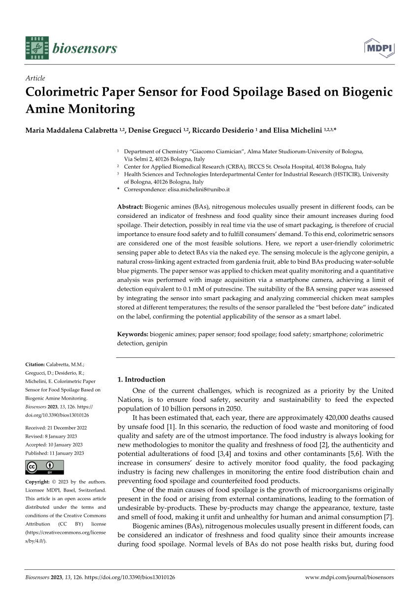 food spoilage research paper