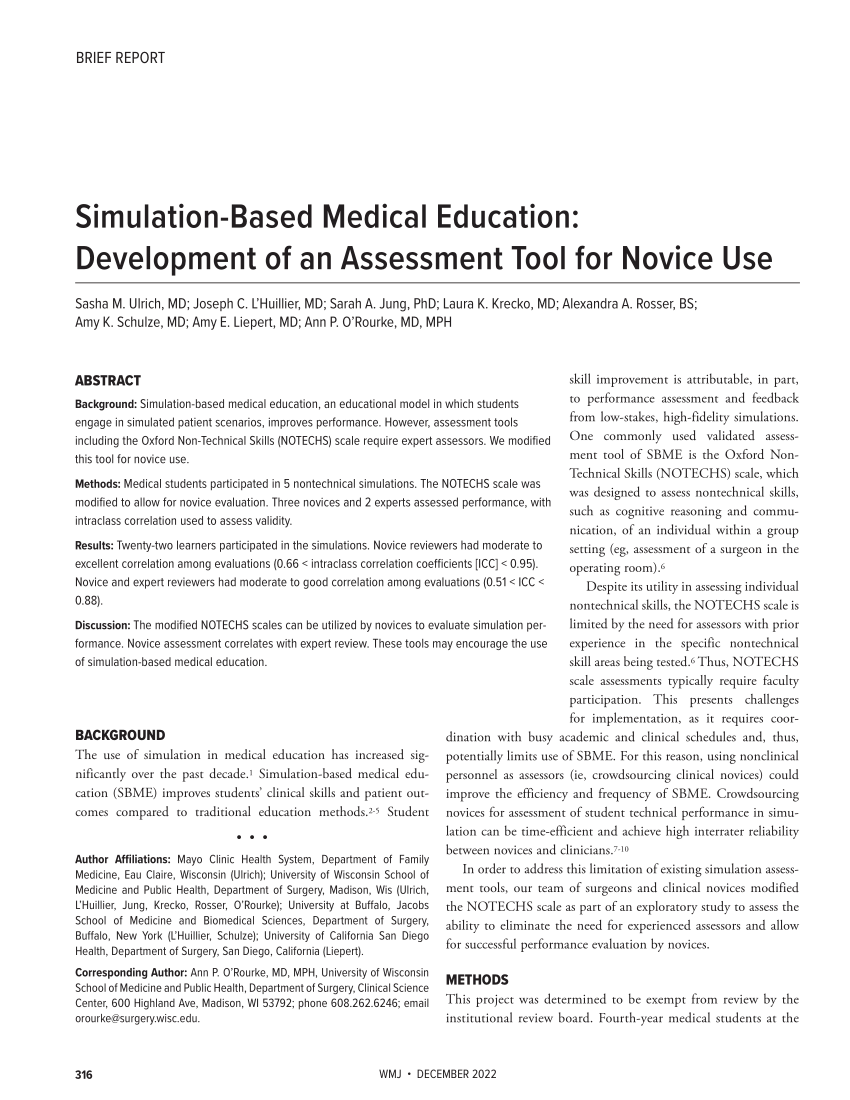critical review of simulation based medical education research