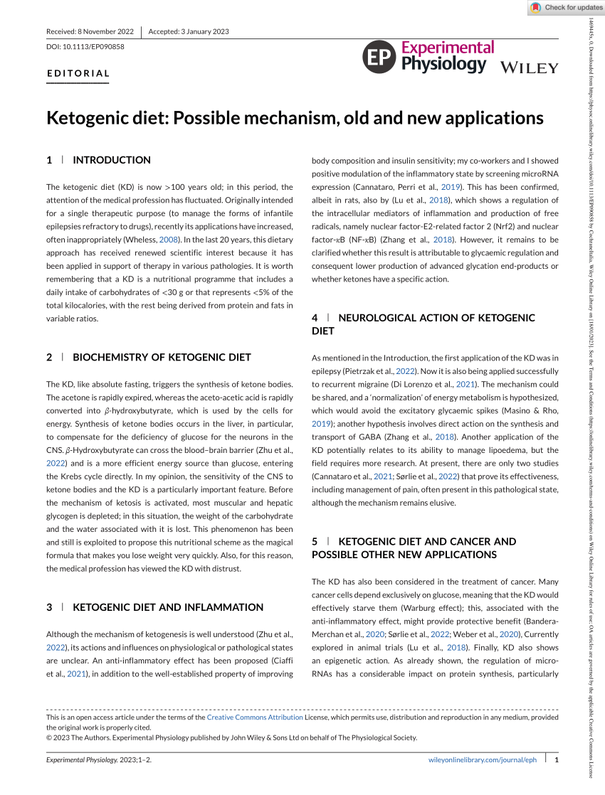 research paper on keto diet