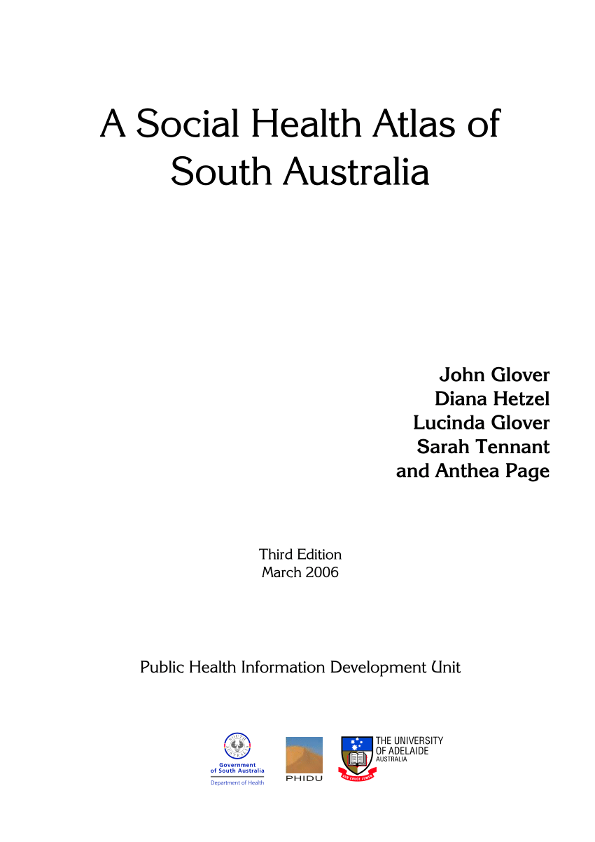 PDF) A Social Health Atlas of South Australia