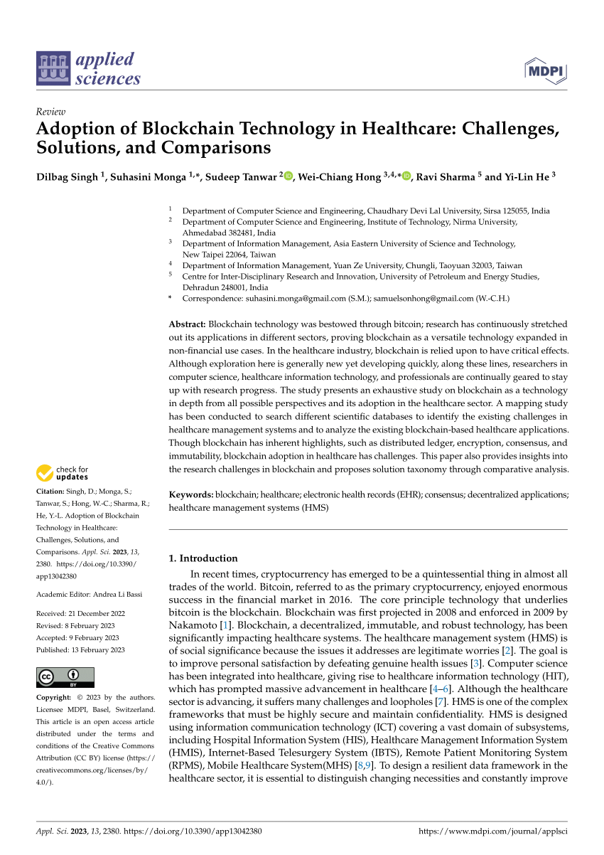 essay on technology adoption in healthcare