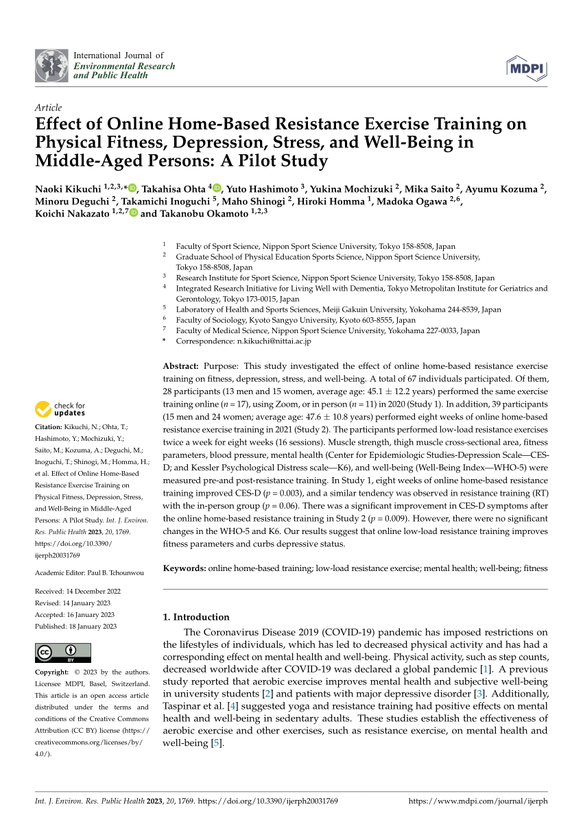 The effects of toe grip training on physical performance and cognitive  function of nursing home residents, Journal of Physiological Anthropology