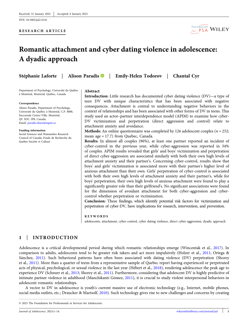 thesis dating violence