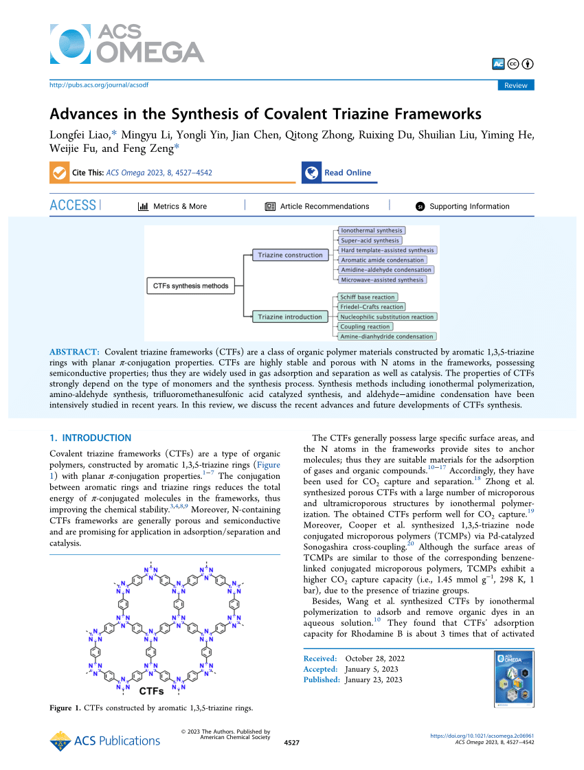 Pyrene‐ and Bipyridine‐based Covalent Triazine Framework as Versatile  Platform for Photocatalytic Solar Fuels Production** - Fávaro - 2023 -  ChemCatChem - Wiley Online Library