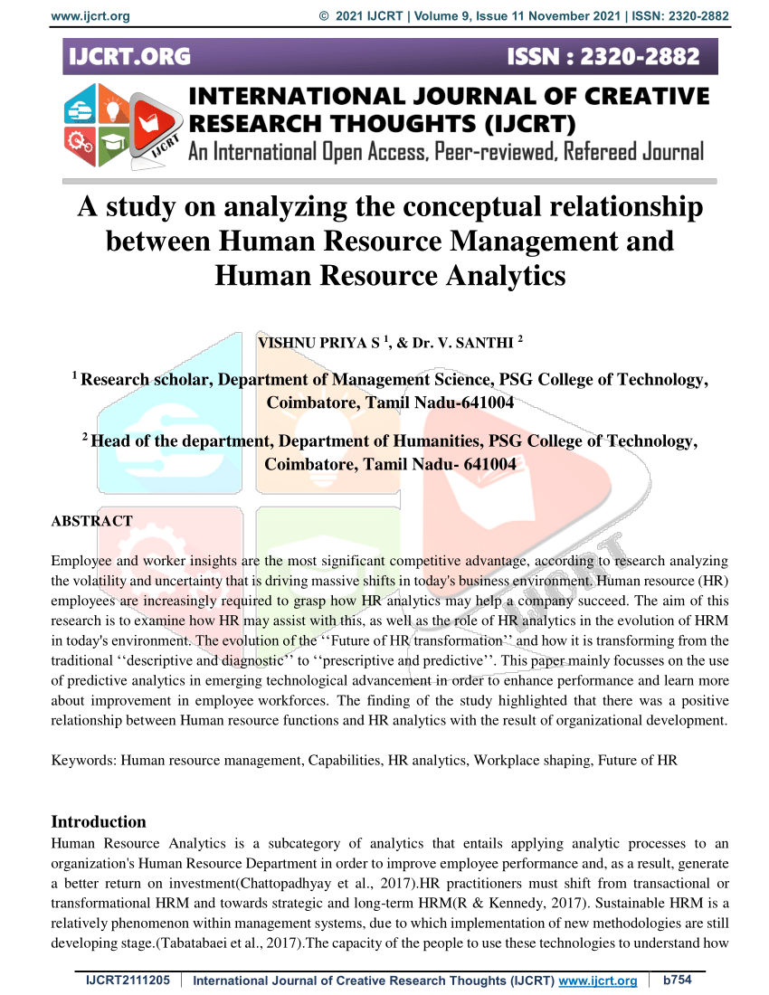 research study about human resource management