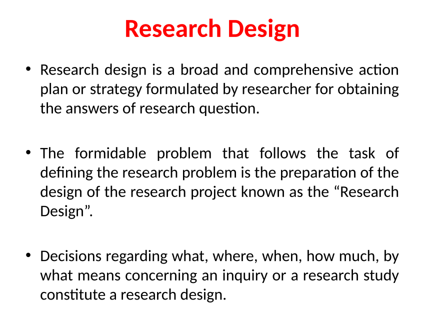 characteristics of a good research design pdf