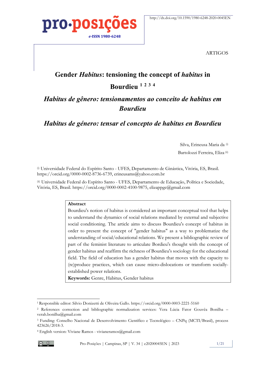 PDF) Disposições de gênero e violências escolares: entre traições e outras  estratégias () (Gender dispositions and school violences: between  cheating and other socializing strategies (). Doctorate Dissertation)