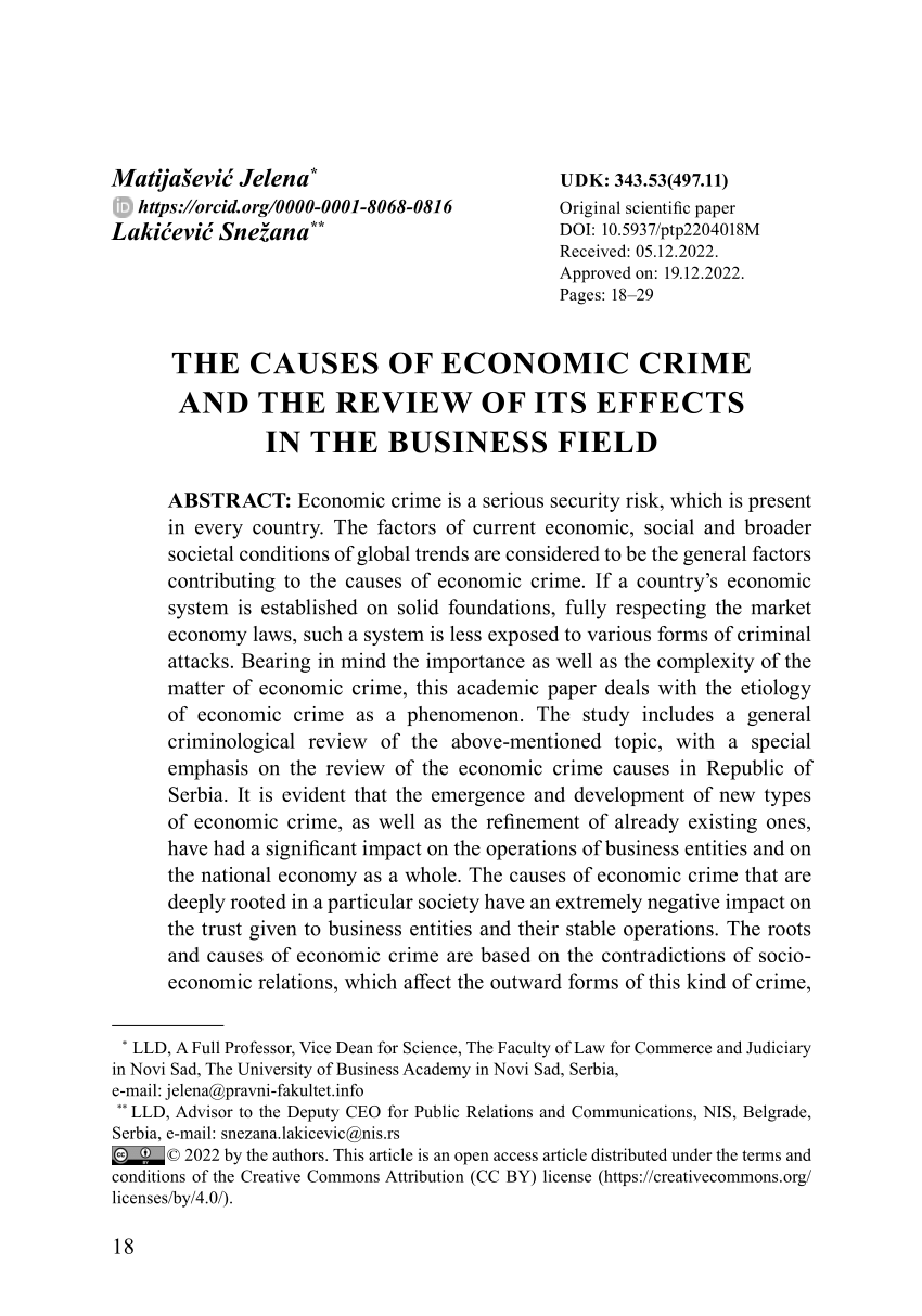 phd economic crime