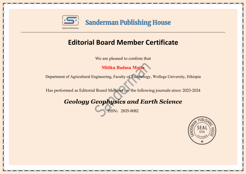 Pdf Editorial Board Member Certificate We Are Pleased To Confirm That