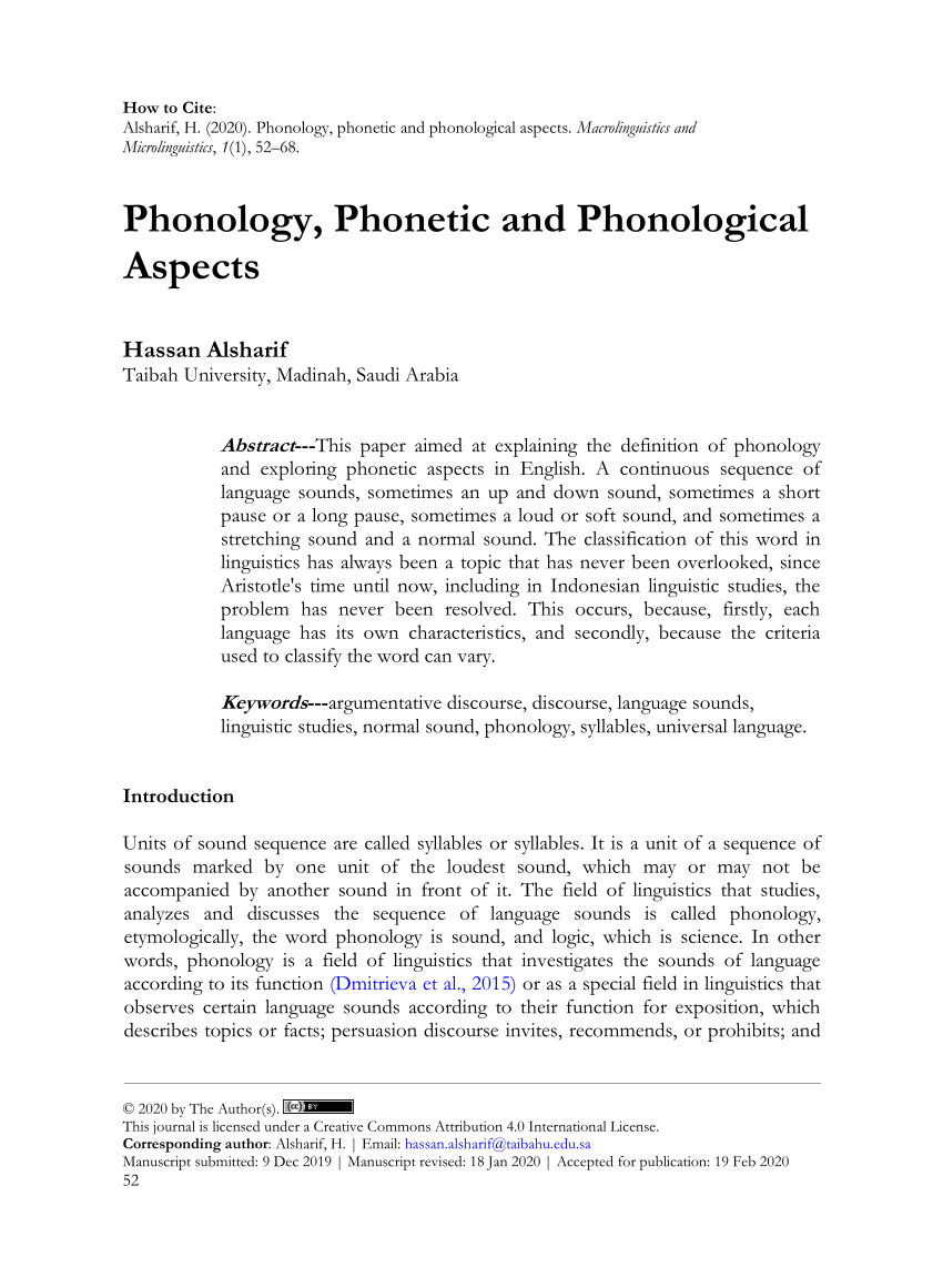 research paper on phonetics and phonology pdf