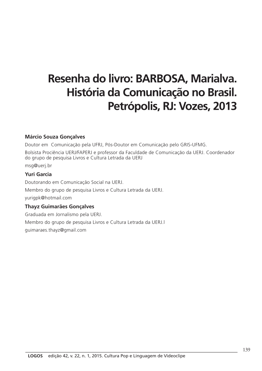 FACULDADE DE COMUNICAÇÃO SOCIAL - Logos - Uerj