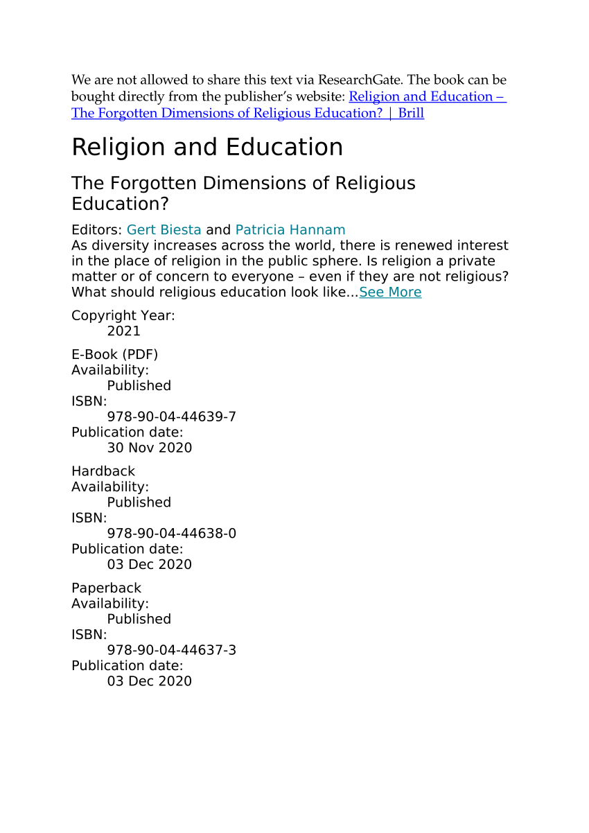 pdf-the-forgotten-dimensions-of-religious-education