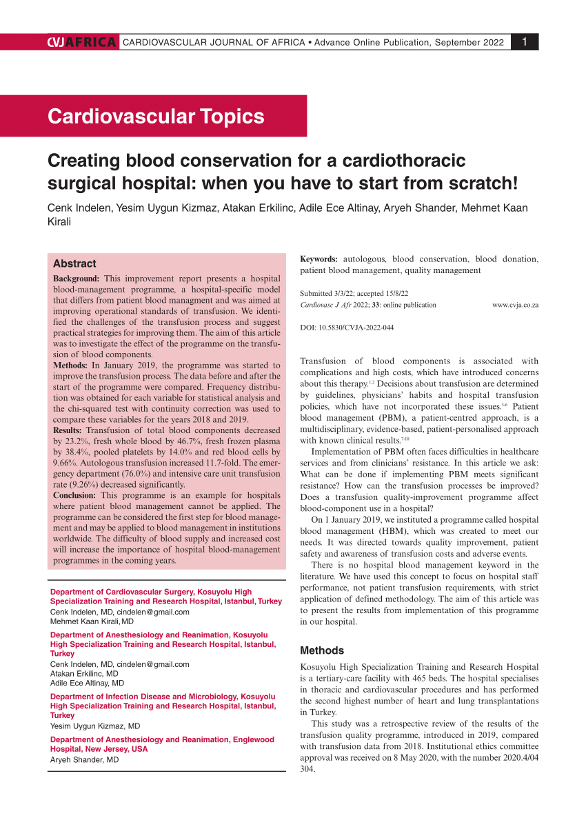 research topics in cardiovascular disease