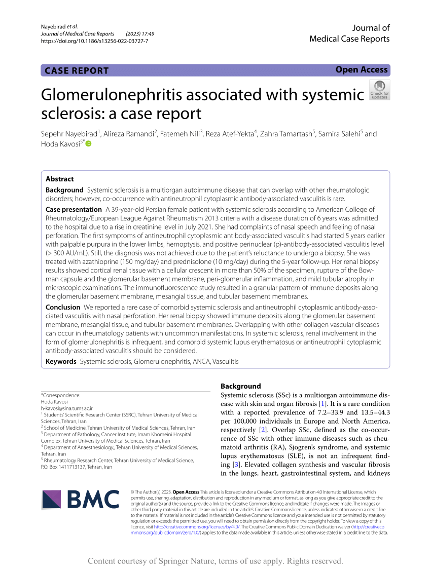 case study for glomerulonephritis