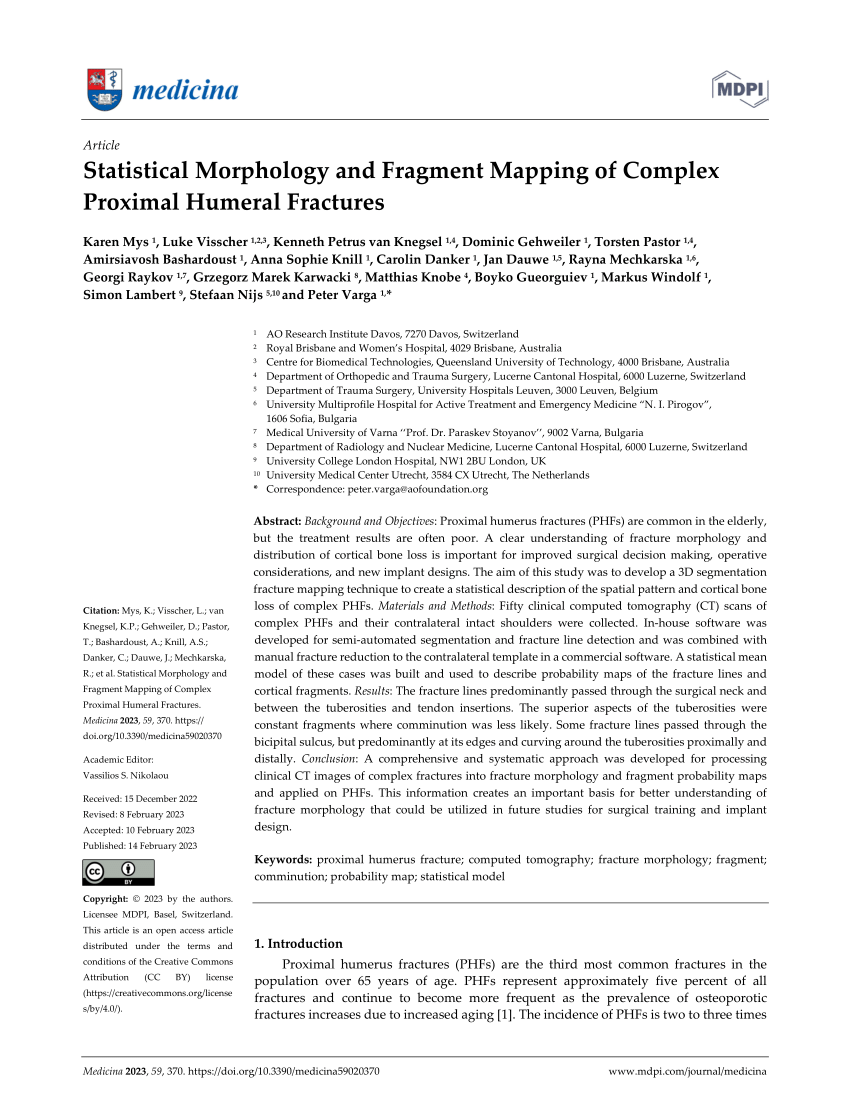 PDF) Statistical Morphology and Fragment Mapping of Complex