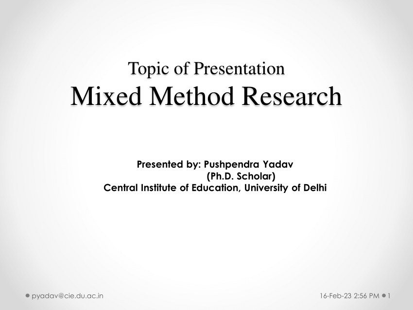mixed method thesis pdf