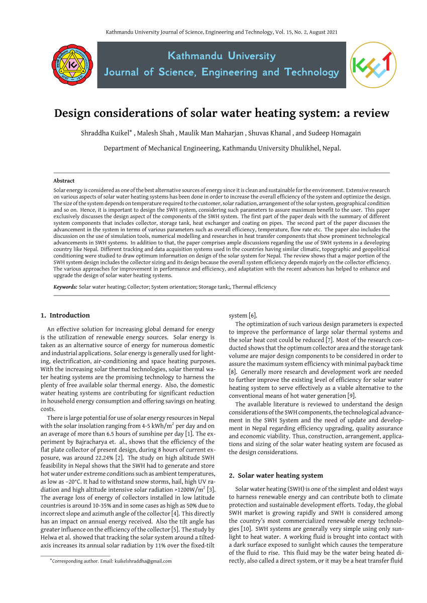 Advantage Of Installing Solar Water Heater by Velpasolar - Issuu