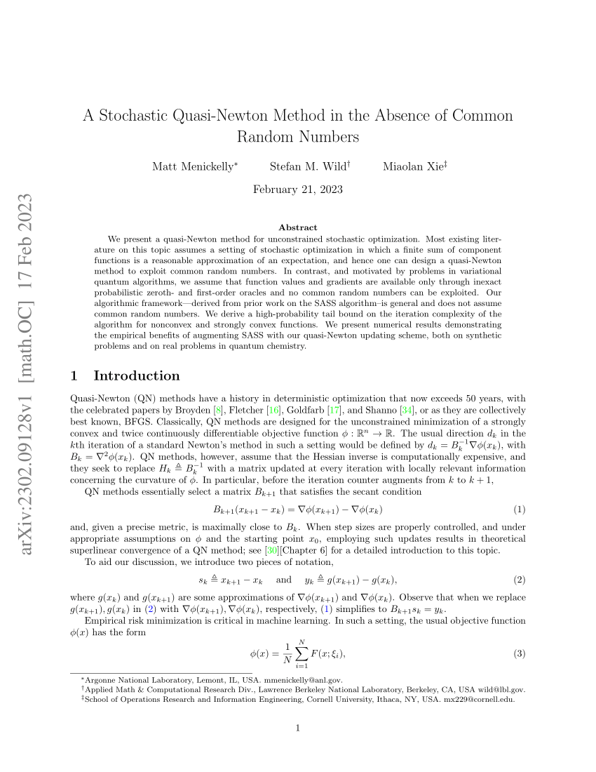 pdf-a-stochastic-quasi-newton-method-in-the-absence-of-common-random-numbers