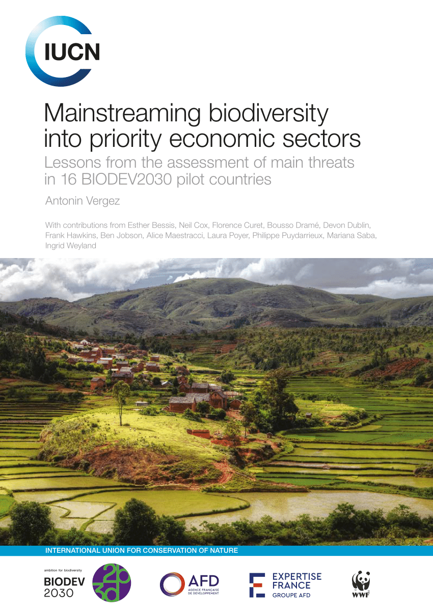 (PDF) MAINSTREAMING BIODIVERSITY INTO PRIORITY ECONOMIC SECTORS Lessons ...