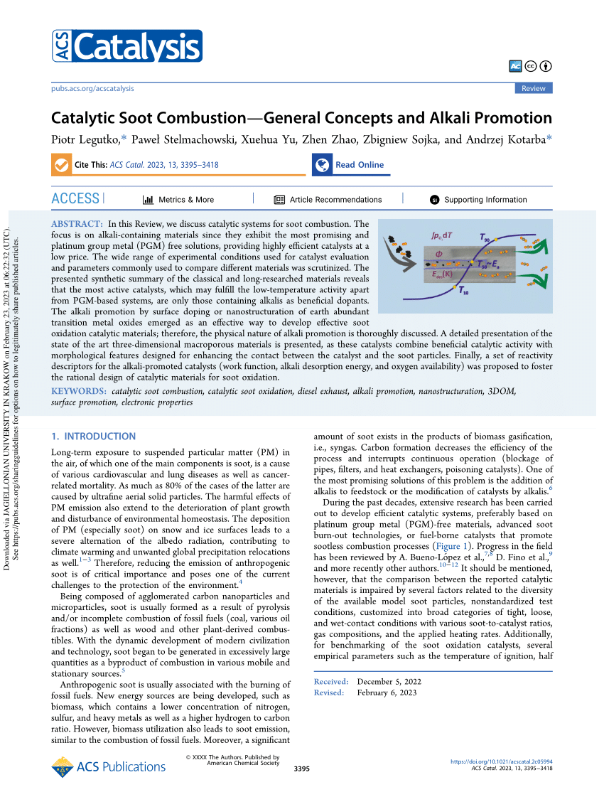 Alkali Metals and Cerium-Modified La–Co-Based Perovskite Catalysts: Facile  Synthesis, Excellent Catalytic Performance, and Reaction Mechanisms for  Soot Combustion