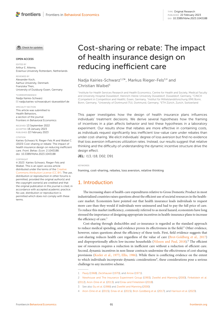 pdf-cost-sharing-or-rebate-the-impact-of-health-insurance-design-on