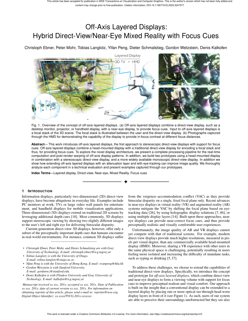 PDF Off Axis Layered Displays Hybrid Direct View Near Eye Mixed  