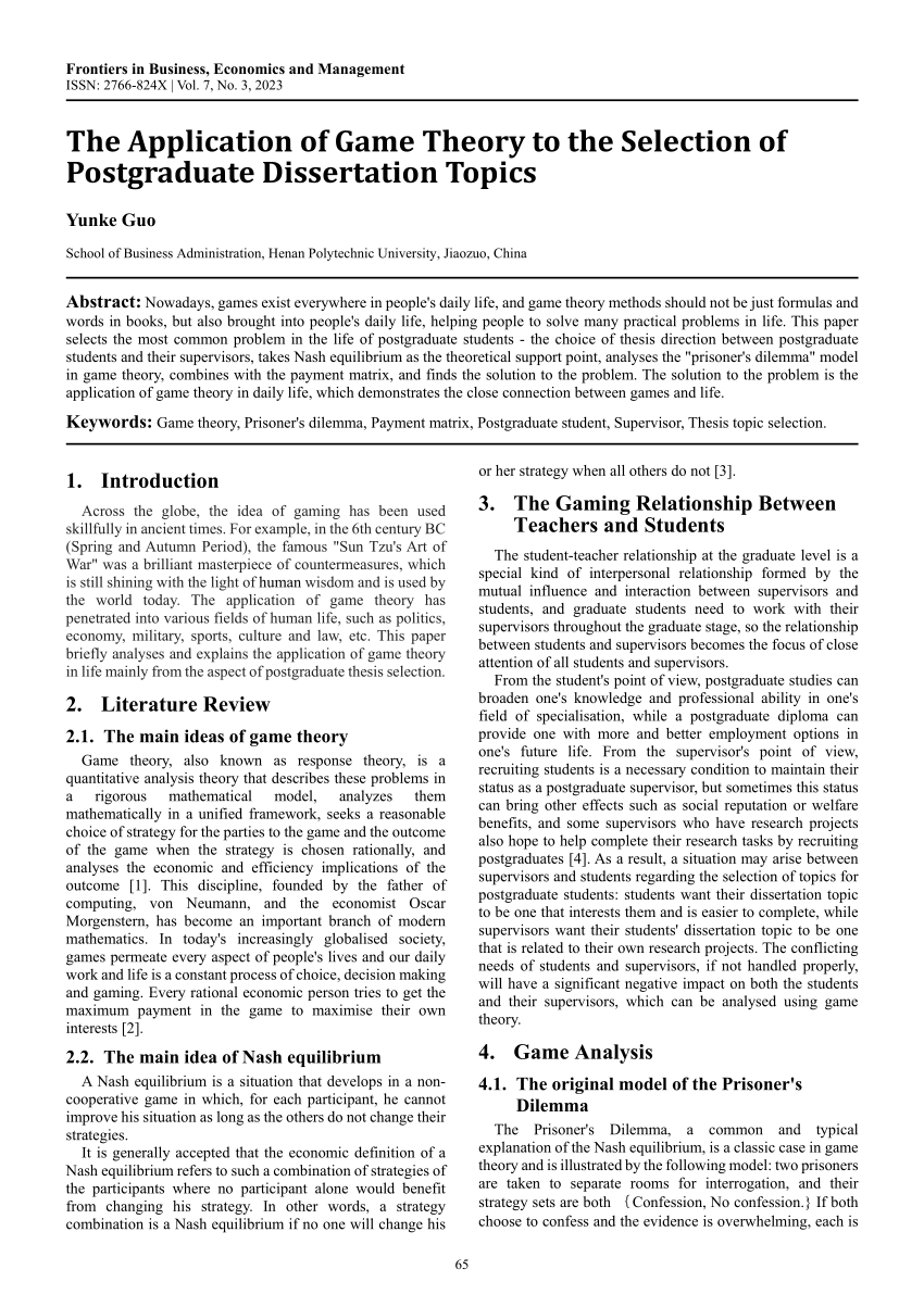 research topics of postgraduate