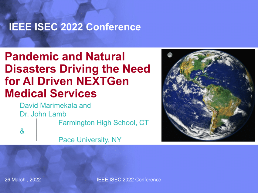 (PDF) IEEE ISEC 2022 Conference Pandemic and Natural Disasters Driving