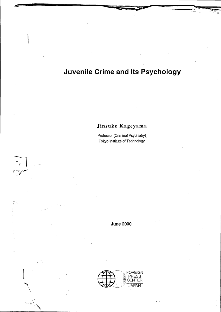dissertation on juvenile crime