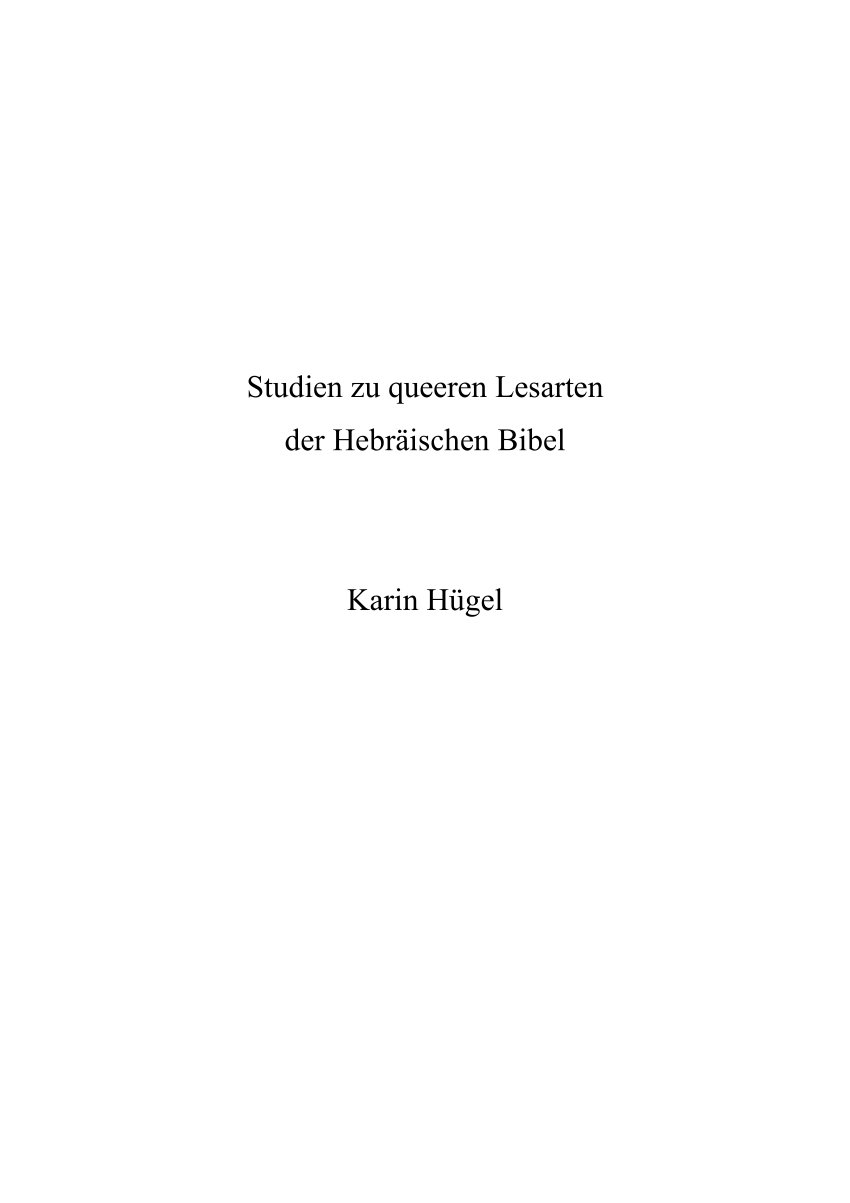 PDF) Karin Hügel PhD thesis