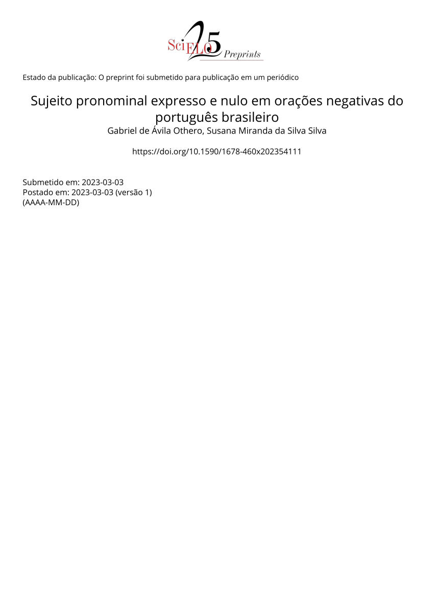 PDF) Pluralidade normativa brasileira no ensino de português língua  estrangeira: a variável objeto direto anafórico de 3ª pessoa