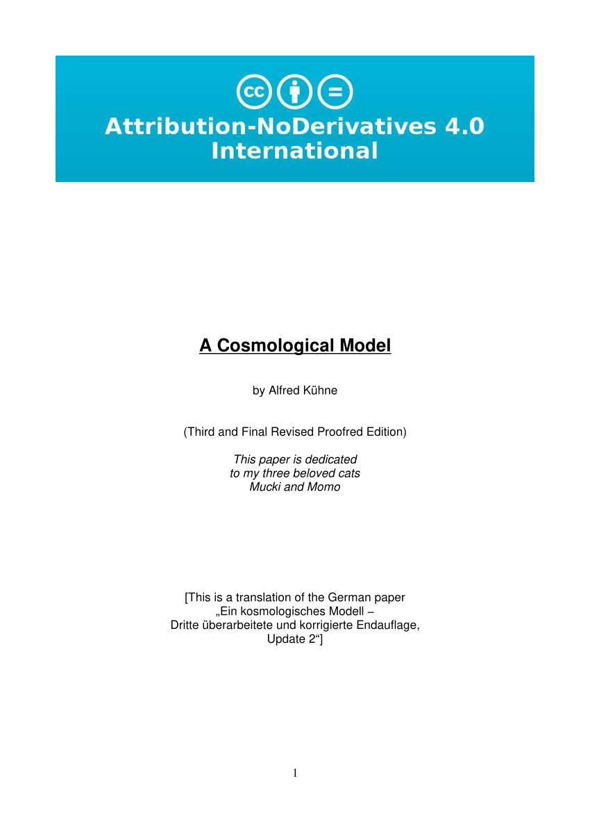 research paper cosmological model