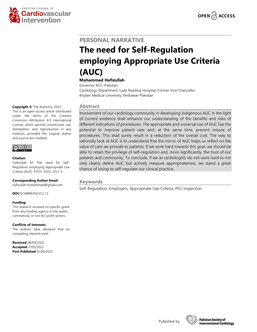 pdf-need-for-self-regulation-employing-appropriate-use-criteria-auc