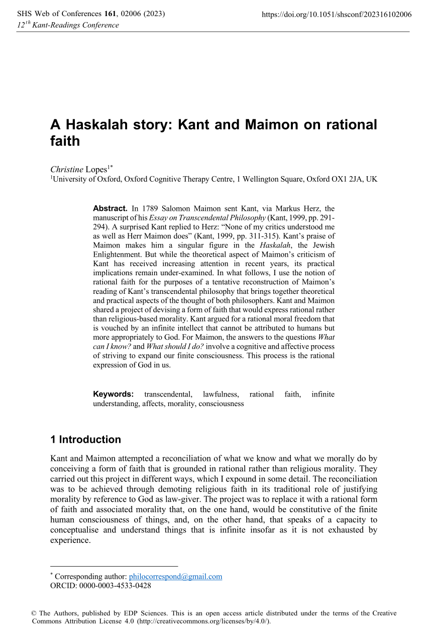 maimon essay on transcendental philosophy