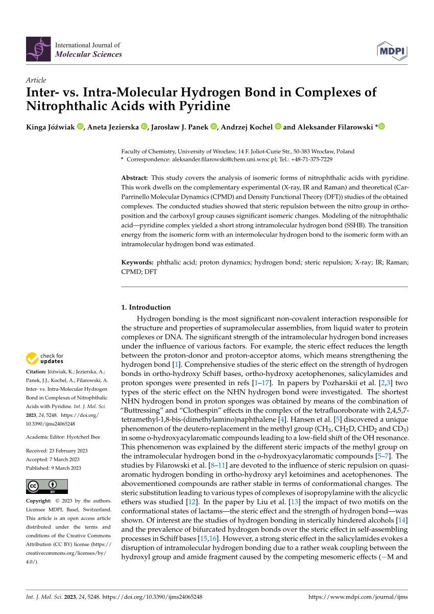 PDF) From Group‐VIB‐Hydrogen Bonds in REH