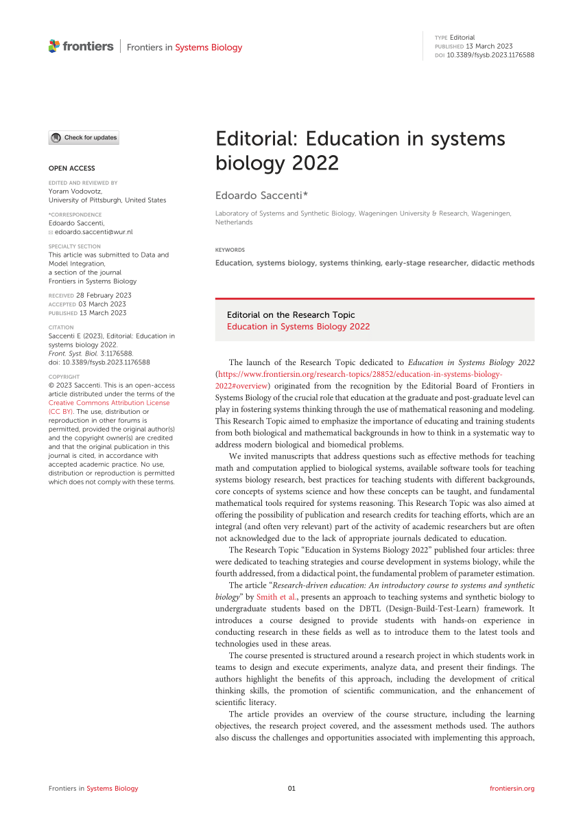 education system editorial article