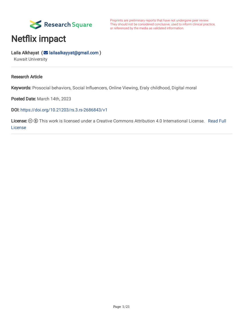 Keywords Netflix, PDF, Gmail