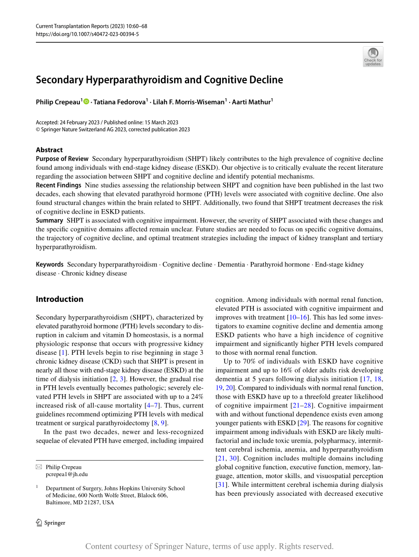 secondary-hyperparathyroidism-and-cognitive-decline