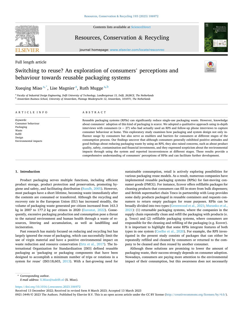 Environmental impacts of takeaway food containers - ScienceDirect