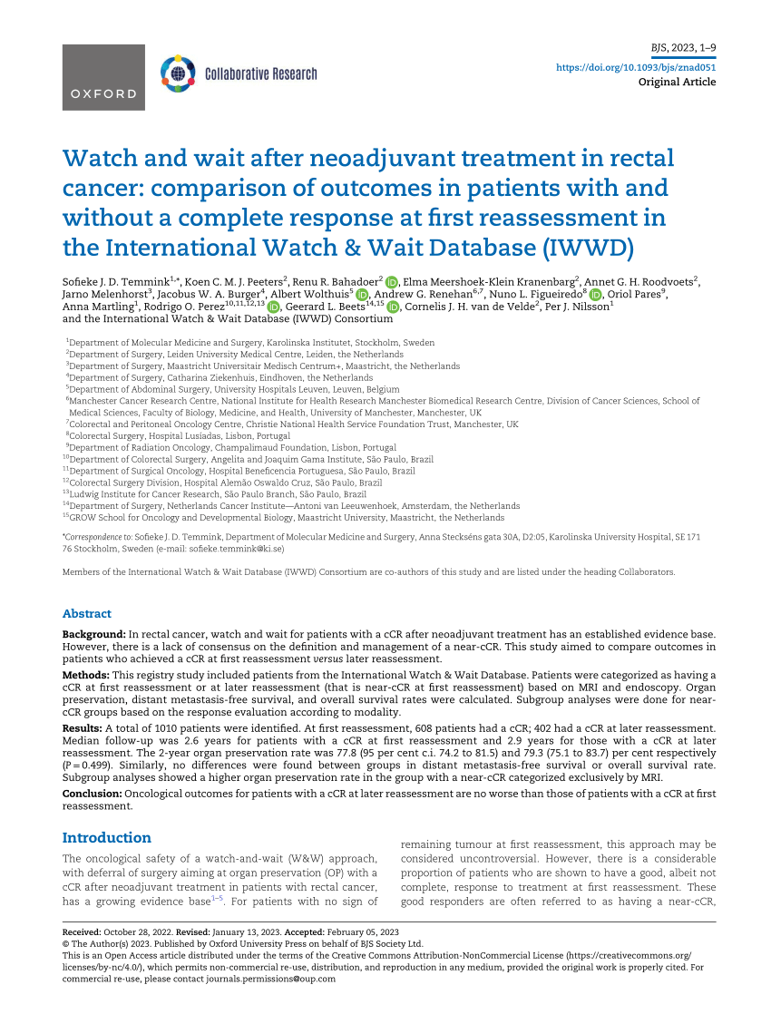 research article on rectal cancer