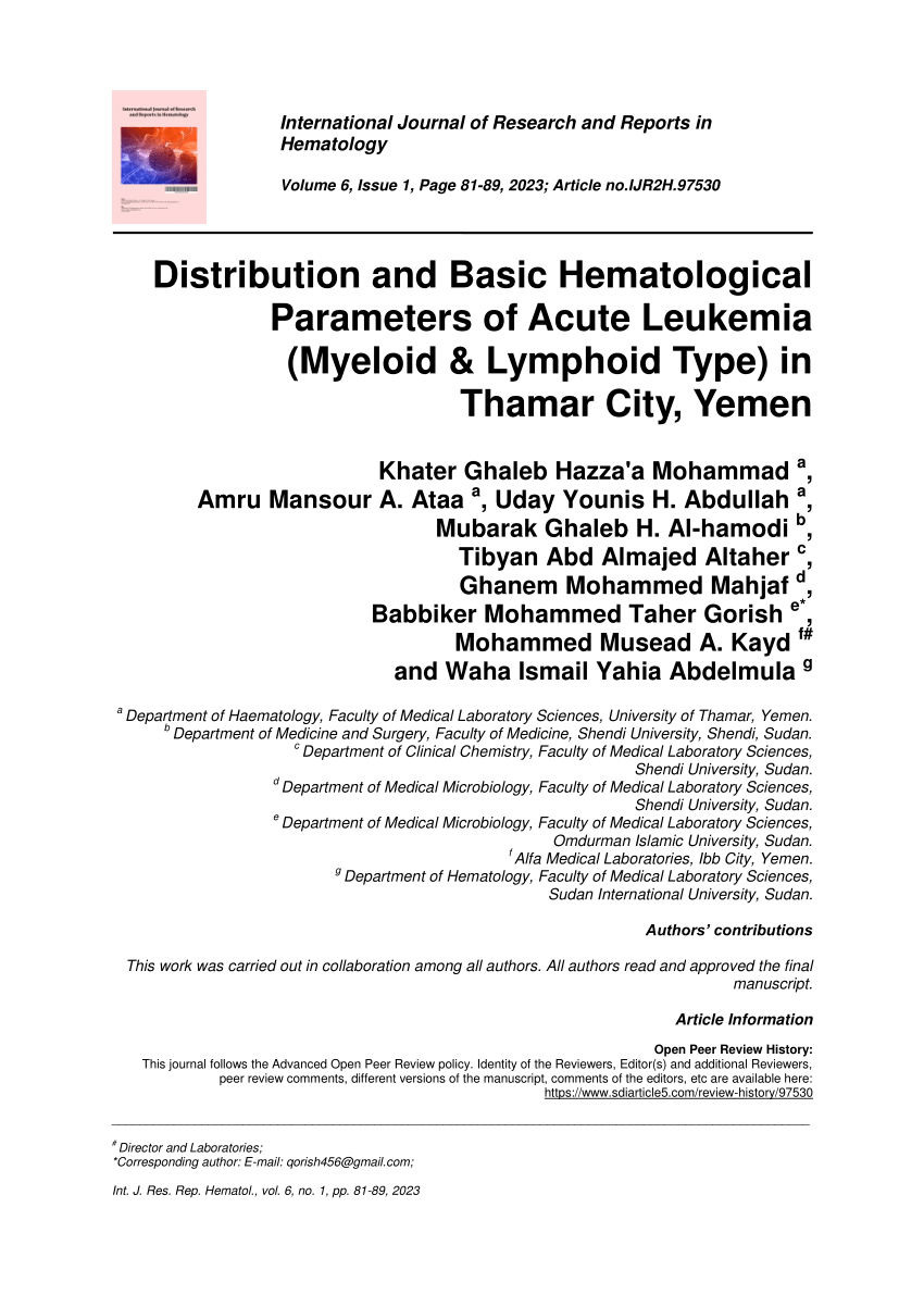 research paper on acute leukemia