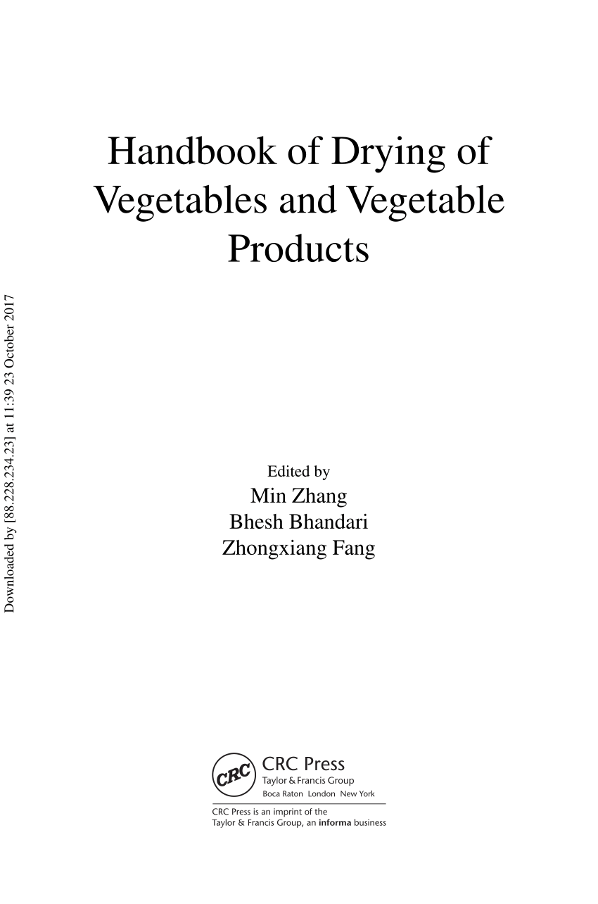 research paper on drying of vegetables