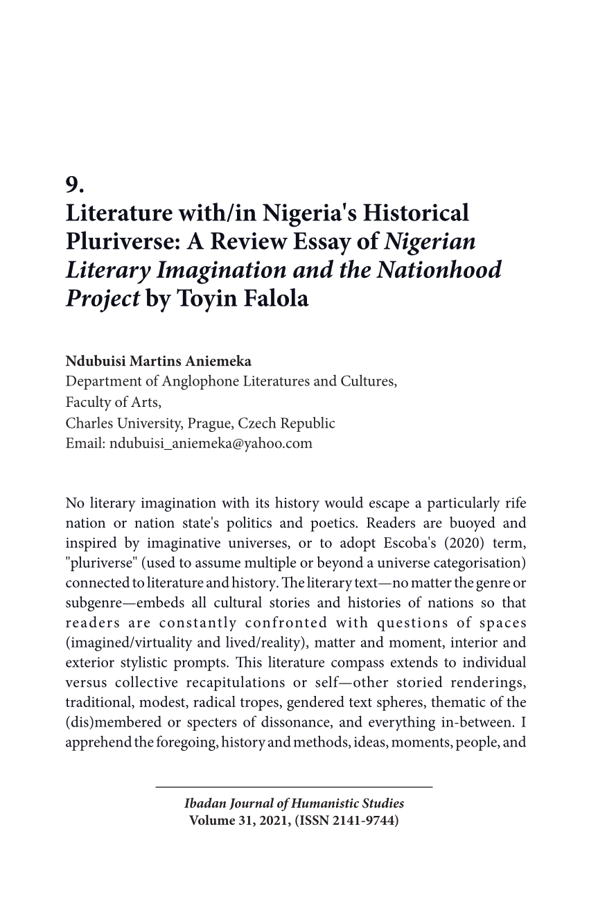 write an essay on a new nigeria
