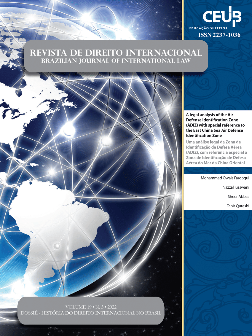 Pdf A Legal Analysis Of The Air Defense Identification Zone Adiz With Special Reference To