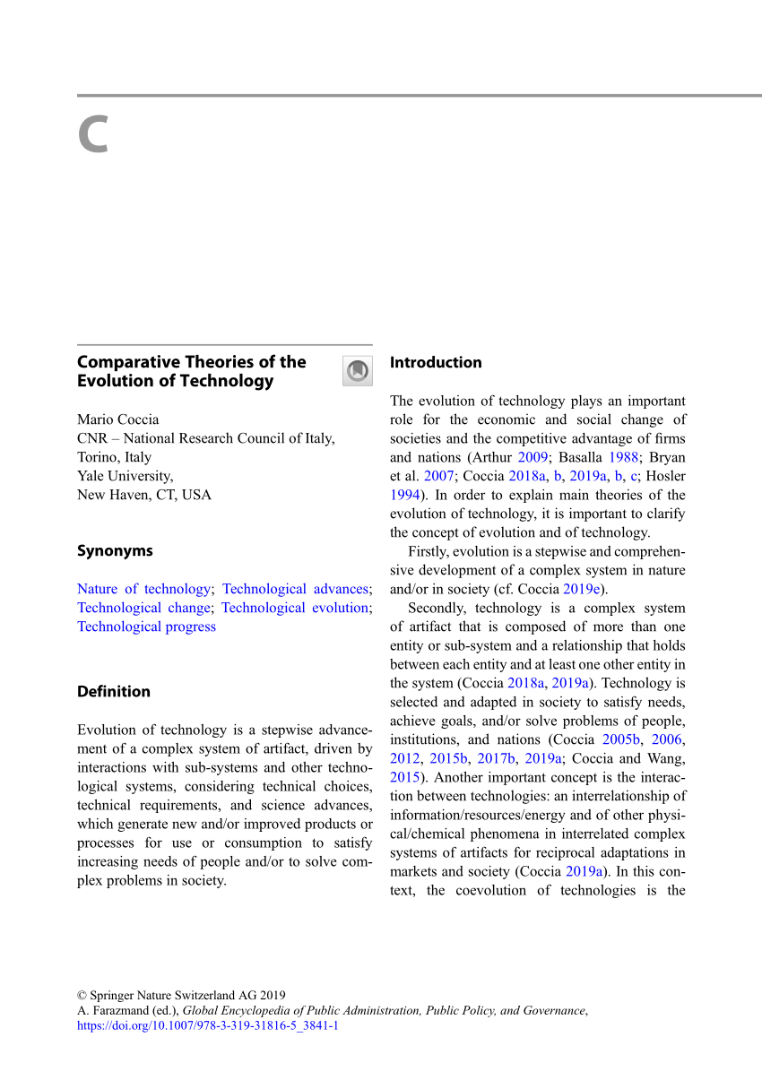 evolution of technology research paper