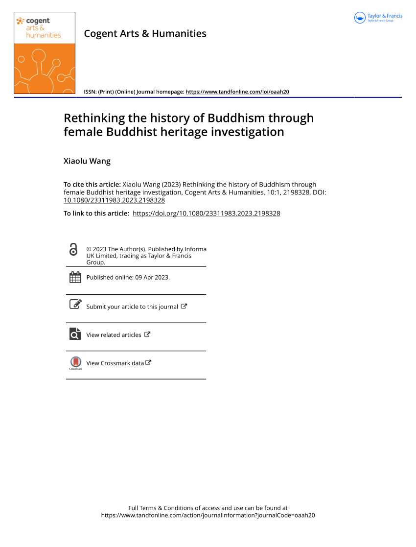 (PDF) Rethinking the History of Buddhism Through Female Buddhist