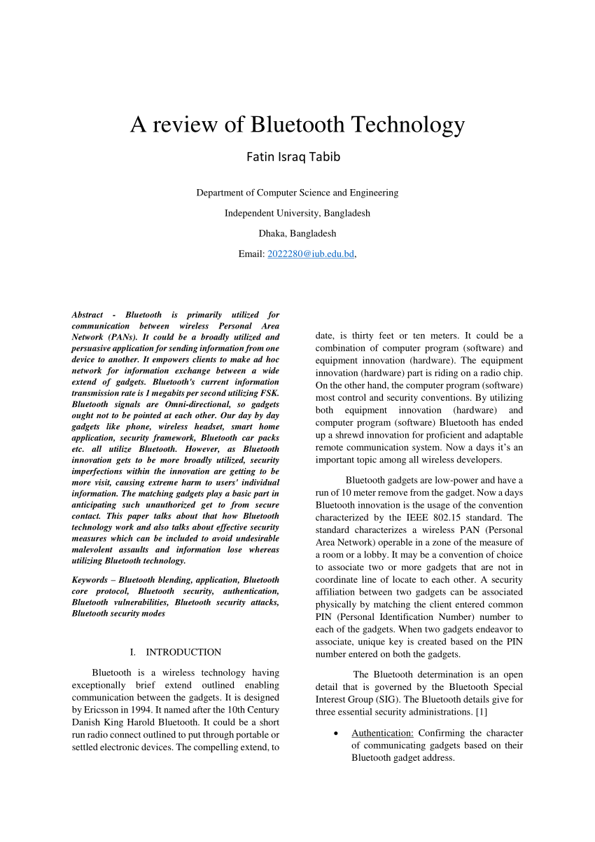 research papers on bluetooth security