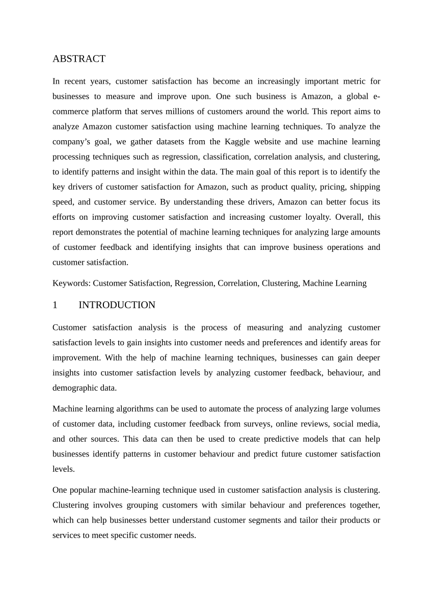 research proposal on customer satisfaction pdf